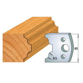 CMT 690.025 PROFILE KNIVES FOR INSERT SHAPER SYSTEM SP 1-37/64”x5/32”  (40x4mm)